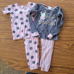 Girl's 4T pj sets